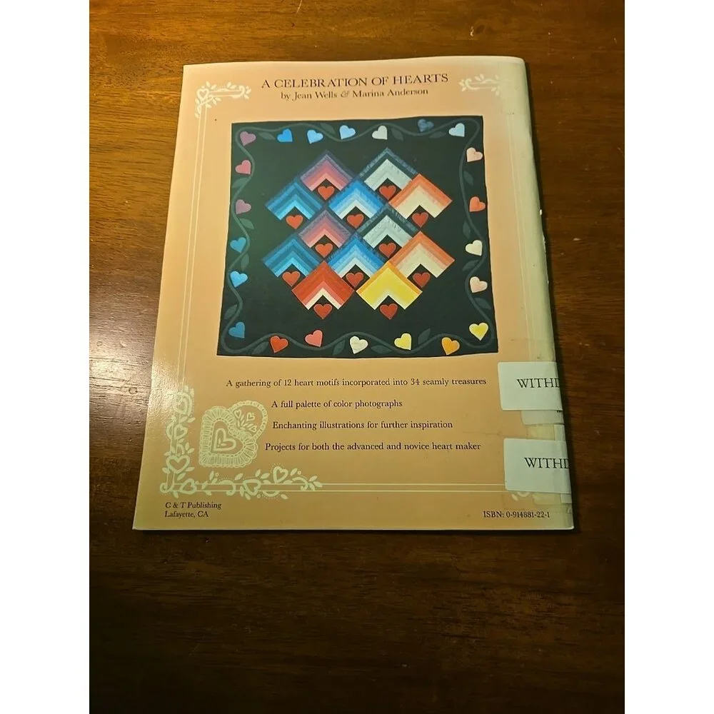 Celebration of Hearts: A Sampler of Heart Motifs for Quilting, Patchwork and...
